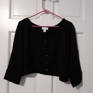 Maurice's black crop shurg
